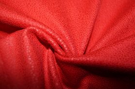 Leatherlook stoffen - Kunstleer stof - Unique leather - rood - 0541-425