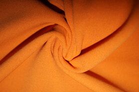 Polyester en elastan stoffen - Tricot stof - scuba light warm - oranje - 0692-454