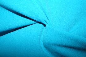 Polyester en elastan stoffen - Tricot stof - scuba light - turquoise - 0692-660