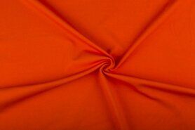 Katoen polyester lycra stoffen - Tricot stof - Punta di Roma - oranje - 9601-036