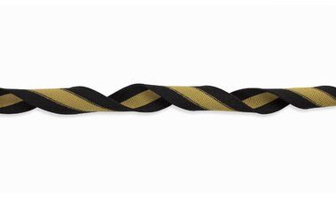 -Galonband streep zwart/goud 30mm (XSS11-075) - Galonband streep zwart/goud 30mm (XSS11-075)