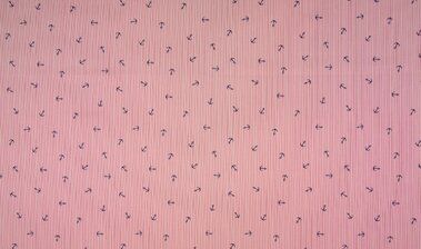 -Katoen stof - streep ankers - rood - 0531-015 - Katoen stof - streep ankers - rood - 0531-015