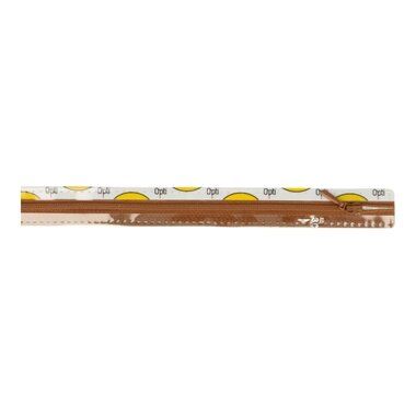-Optilon fijne kunststof rits bruin 15 cm. 0975 - Optilon fijne kunststof rits bruin 15 cm. 0975