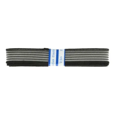 -Elastiek (gaas) zwart 2 cm (per bosje) - Elastiek (gaas) zwart 2 cm (per bosje)