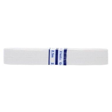 -Knoplochgummiband 1,8 cm breit weiss - Knoplochgummiband 1,8 cm breit weiss