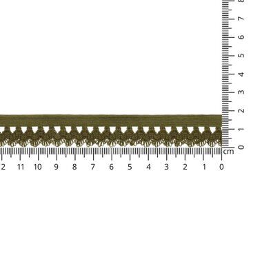 -Nylon Stretch Kant 1.8 cm legergroen 0310-542 - Nylon Stretch Kant 1.8 cm legergroen 0310-542
