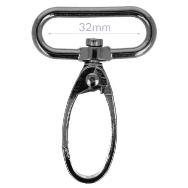 -Musketonhaak metaal 32mm (6784-32) - Musketonhaak metaal 32mm (6784-32)
