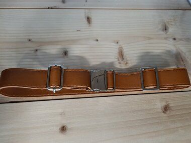 -Kunstleer band donkerblauw 30mm (F403.30.015) - Kunstleer band donkerblauw 30mm (F403.30.015)