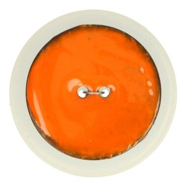 -Emaillierter Kokosknopf orange 5599-54 (693) - Emaillierter Kokosknopf orange 5599-54 (693)