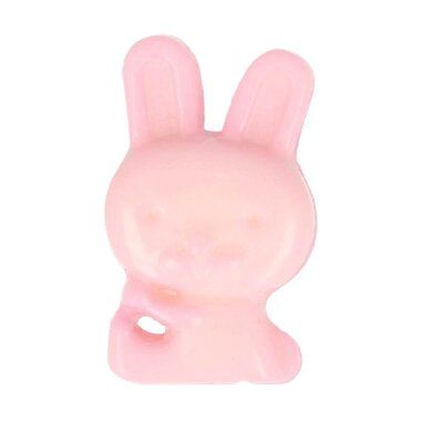 -Kinderknopf Kaninchen hellrosa (5603-13) - Kinderknopf Kaninchen hellrosa (5603-13)