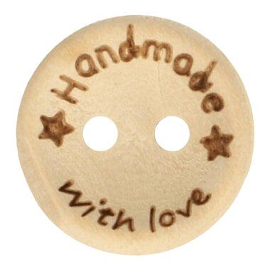 -Houten Knoop Handmade With Love 95490-24 - Houten Knoop Handmade With Love 95490-24