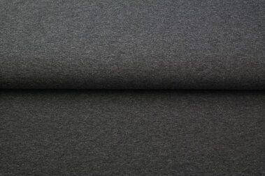 -Tricot stof - uni donkergrijs - gemeleerd - 18600-37 - Tricot stof - uni donkergrijs - gemeleerd - 18600-37