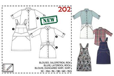 -Abacadabra Muster 202 Blouse/Salopetterock/Rock - Abacadabra Muster 202 Blouse/Salopetterock/Rock