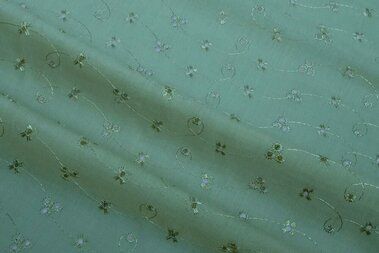 -Broderie stof - oudgroen - 0157-322 - Broderie stof - oudgroen - 0157-322