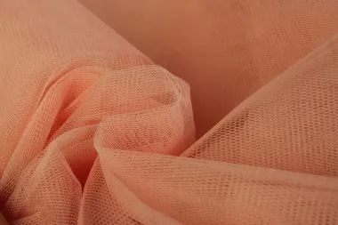 -Tule stof - zalm - 4587-042 - Tule stof - zalm - 4587-042