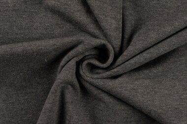 -Tricot stof - middengrijs gemeleerd - RS0179-661 - Tricot stof - middengrijs gemeleerd - RS0179-661