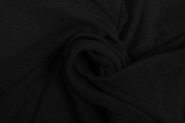 -Gebreide stof - slub crepe - zwart - 0408-999 - Gebreide stof - slub crepe - zwart - 0408-999