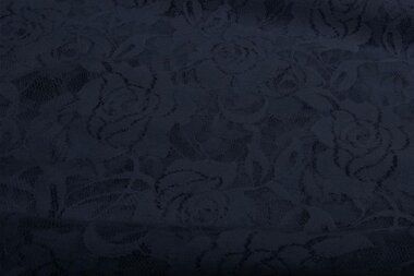 -Kant stof - bloemen - donkerblauw - 0391-600 - Kant stof - bloemen - donkerblauw - 0391-600