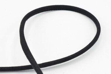 -Suede koord rond 6 mm - zwart - XCR16-569-006 - Suede koord rond 6 mm - zwart - XCR16-569-006 