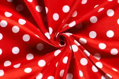 -Texture stof - stippen - rood/wit - 20809-015 - Texture stof - stippen - rood/wit - 20809-015