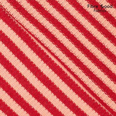 -Strickstoff - Fibre Mood - gestreift - rot hellrot - 411021-31 - Strickstoff - Fibre Mood - gestreift - rot hellrot - 411021-31