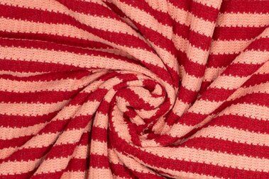 -Strickstoff - Fibre Mood - gestreift - rot hellrot - 411021-31 - Strickstoff - Fibre Mood - gestreift - rot hellrot - 411021-31
