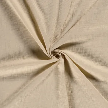 -Katoen stof - hydrofielstof - licht beige - 3001-151 - Katoen stof - hydrofielstof - licht beige - 3001-151