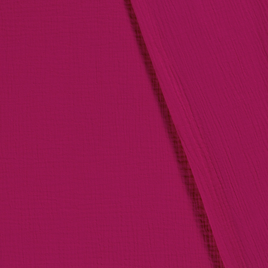 -Katoen stof - Hydrofielstof uni - fuchsia - 3001-017 - Katoen stof - Hydrofielstof uni - fuchsia - 3001-017