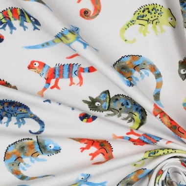 -Tricot stof - digitaal kameleon - wit - 22/5562-002 - Tricot stof - digitaal kameleon - wit - 22/5562-002