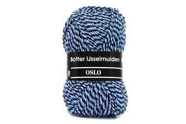 -Botter Oslo 082 - blauw zwart beige - 100 gram - Botter Oslo 082 - blauw zwart beige - 100 gram