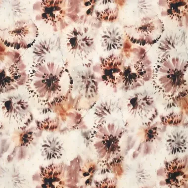 -Viscose stof - lurex - jacquard - bloemen - bruin - 20916-100 - Viscose stof - lurex - jacquard - bloemen - bruin - 20916-100