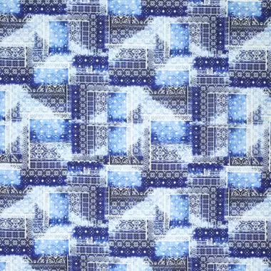 -Canvas stof - digitaal abstract - blauw - 20972-019 - Canvas stof - digitaal abstract - blauw - 20972-019