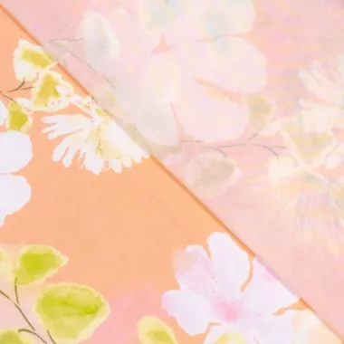 -Tencel stof - digitaal bloemen - zalm - 922763-91 - Tencel stof - digitaal bloemen - zalm - 922763-91