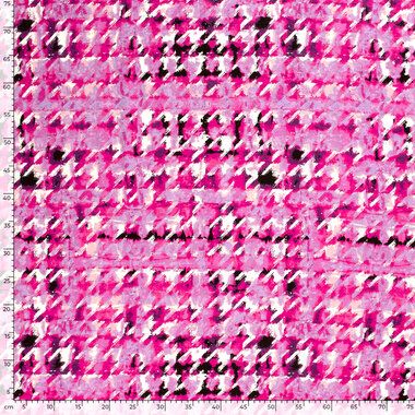-Viskose Stoff - Nylon Twill - abstrakt - fuchsia multi - 21032-017 - Viskose Stoff - Nylon Twill - abstrakt - fuchsia multi - 21032-017