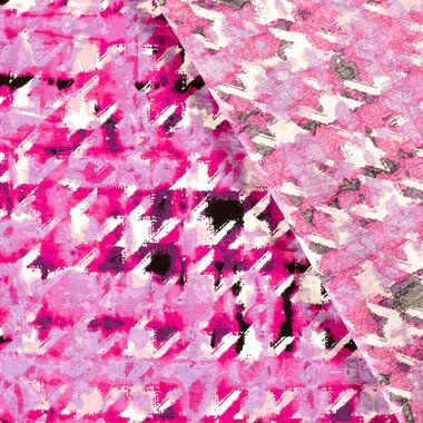 -Viskose Stoff - Nylon Twill - abstrakt - fuchsia multi - 21032-017 - Viskose Stoff - Nylon Twill - abstrakt - fuchsia multi - 21032-017