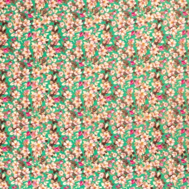 -Viscose stof - nylon crepe - bloemen - groen - 21076-025 - Viscose stof - nylon crepe - bloemen - groen - 21076-025