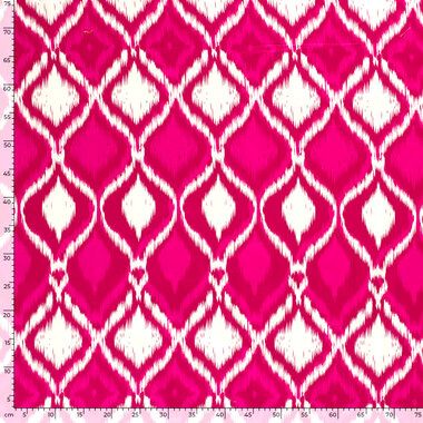 -Katoen stof - katoen satijn - abstract - fuchsia - 21082-017 - Katoen stof - katoen satijn - abstract - fuchsia - 21082-017