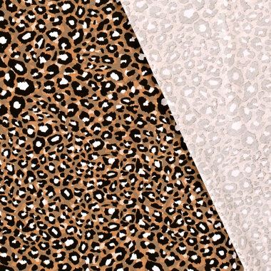 -Tricot stof - panter - bruin - 21101-054 - Tricot stof - panter - bruin - 21101-054
