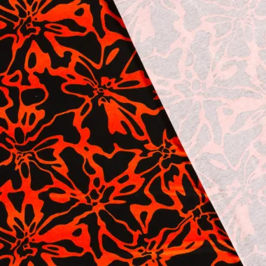 -Tricot stof - abstract - oranje - 21103-036 - Tricot stof - abstract - oranje - 21103-036