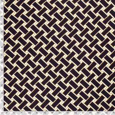 -Viscose stof - nylon crepe - abstract - zwart wit - 21075-011 - Viscose stof - nylon crepe - abstract - zwart wit - 21075-011