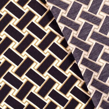 -Viscose stof - nylon crepe - abstract - zwart wit - 21075-011 - Viscose stof - nylon crepe - abstract - zwart wit - 21075-011