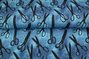 -Jersey - digitale Schere - blau - 23289-09 - Jersey - digitale Schere - blau - 23289-09