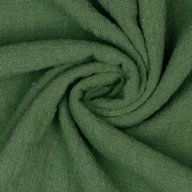 -Katoen stof - slub washed - groen - 7477-009 - Katoen stof - slub washed - groen - 7477-009