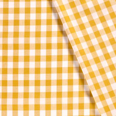 -Katoen stof - Boerenbont ruit (1,5cm) - oker - 5583-034 - Katoen stof - Boerenbont ruit (1,5cm) - oker - 5583-034