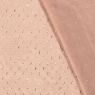 -Voile stof - dobby - oud roze - 21018-012 - Voile stof - dobby - oud roze - 21018-012
