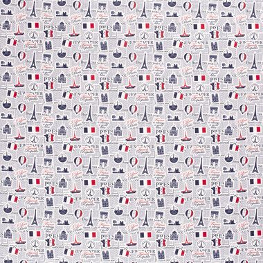 -Katoen stof - poplin - Frankrijk - licht grijs - 21563-061 - Katoen stof - poplin - Frankrijk - licht grijs - 21563-061