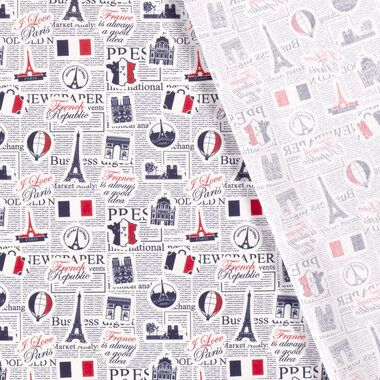 -Katoen stof - poplin - Frankrijk - licht grijs - 21563-061 - Katoen stof - poplin - Frankrijk - licht grijs - 21563-061