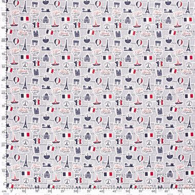 -Katoen stof - poplin - Frankrijk - licht grijs - 21563-061 - Katoen stof - poplin - Frankrijk - licht grijs - 21563-061