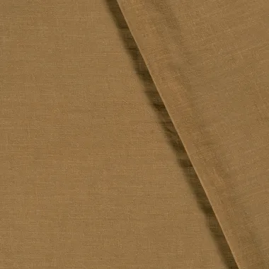-Viscose stof - linnenmix slub - camel - 13579-053 - Viscose stof - linnenmix slub - camel - 13579-053