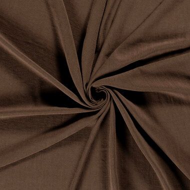 -Viscose stof - linnenmix slub - bruin - 13579-055 - Viscose stof - linnenmix slub - bruin - 13579-055